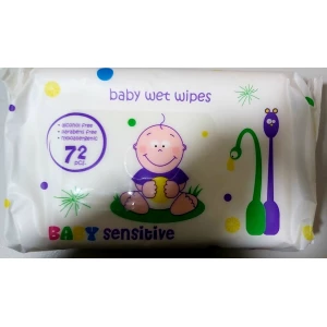 Изображение товара -  Вологі серветки в пачці Lilit BABY - Sensetive 72 шт/уп /Акція- 50%/
