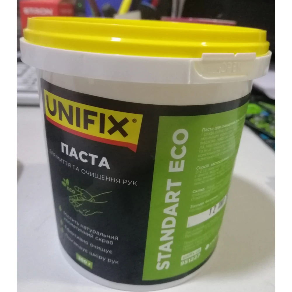 Паста для чищення рук Standart ECO 0.38кг UNIFIX