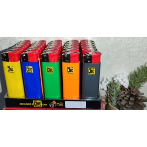 Изображение товара -  Запальничка Chic CH8013S п“єзо “Кольоррова“ пач. 30 шт.