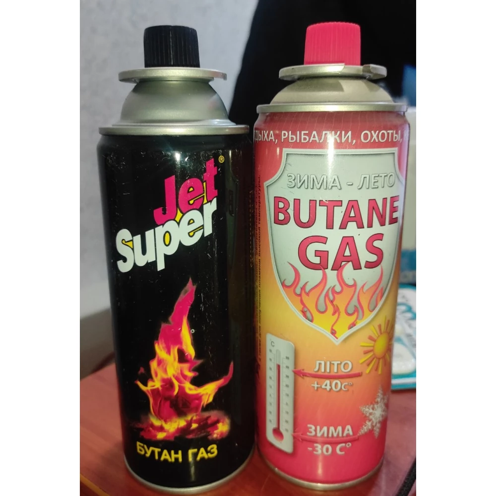 Газ Кемпінг “King Storm“-“Butane“, “FENIX“ Зима-Літо 340 мл.220г., спай.-5шт.