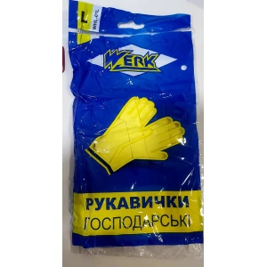 Изображение товара -  Латексні рукавиці господарські Werk LWHL-01L пач.-12пар.