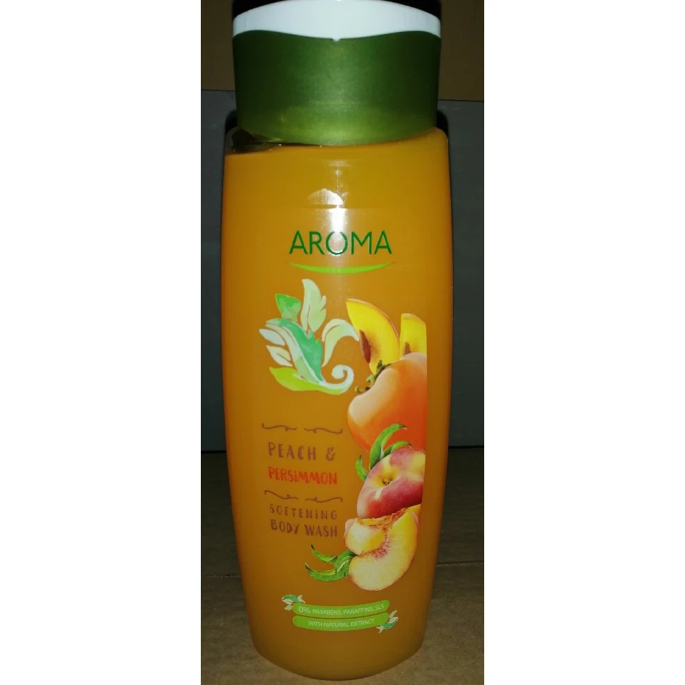Гель для душу Aroma Peach&Persimmon — Персик та хурма 400 мл., щоящ.-12шт.