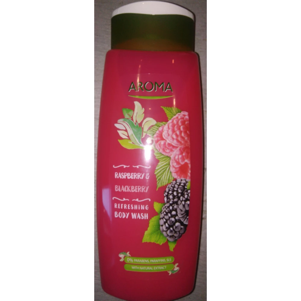 Гель для душу Greenline  Raspberry&Blackberry - Малина і Ожина 400мл..,ящ.-12шт.