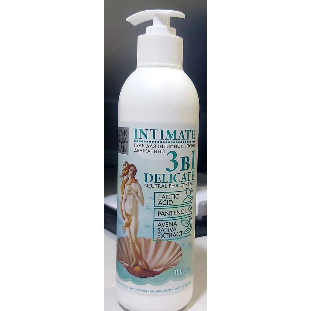 Гель для інтимної гігієни з молочною кислотою делікат 300мл. “Line Lab“