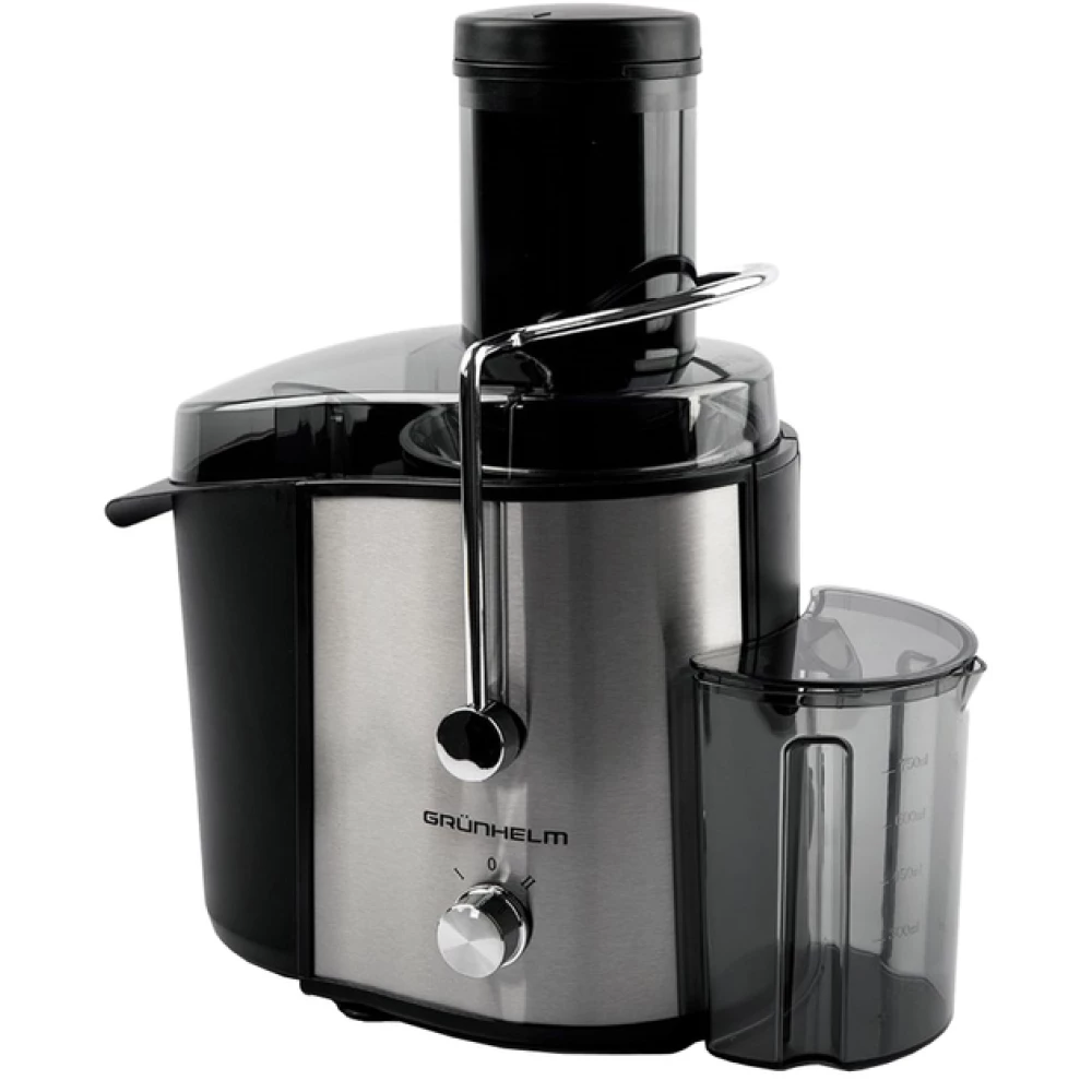 СОКОВИЖИМАЛКА GJR1016 1000 Вт, стакан 750мл, зі щіткою з`ємний контейнер для жмиха 1600 мл GRUNHELM