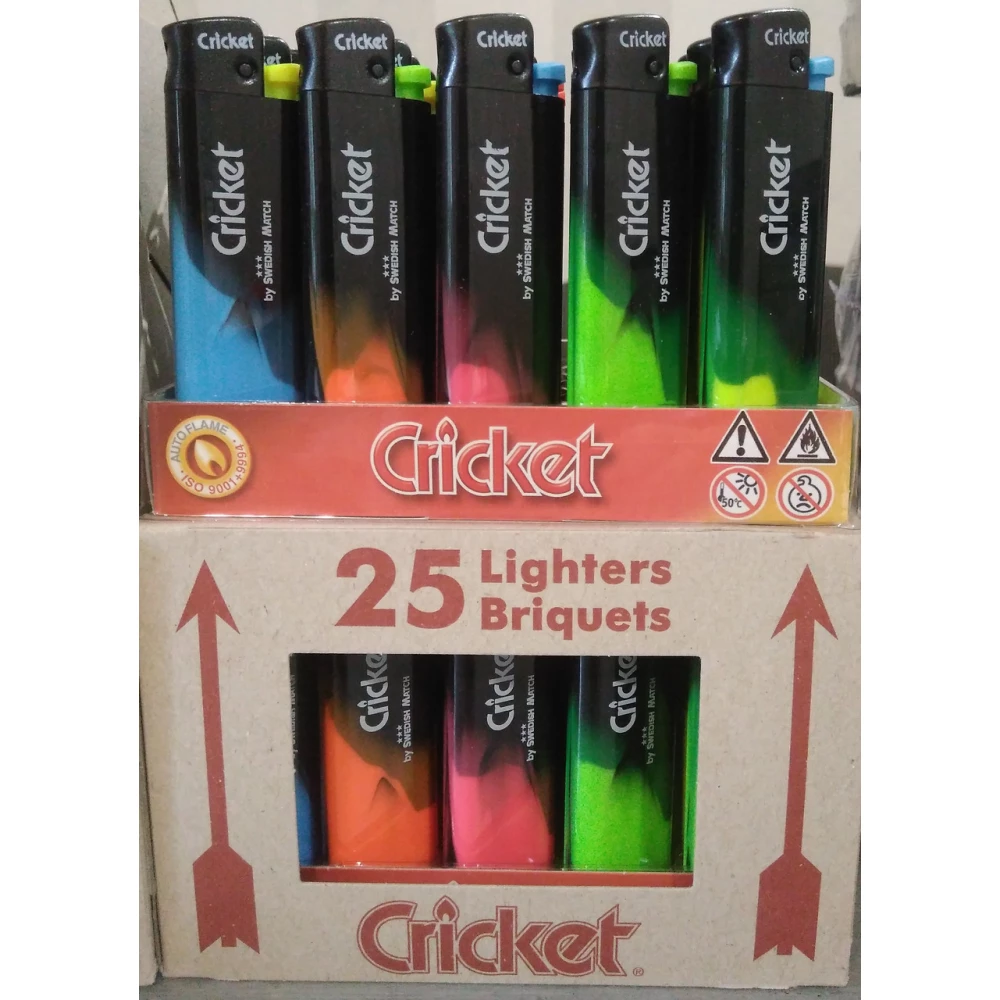 Запальничка Cricket Original Ф“южен, пач.-25шт. Якісна
