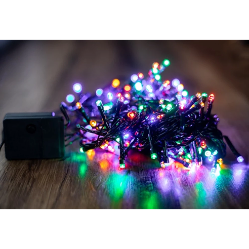 Гірлянда Електро лінійна, кольорова, 160 LED, 10м., 8 режимів, 220/ 9,6W  01012