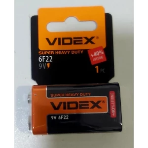 Изображение товара - Батарейка Videx Крона сольова пач.-24шт.