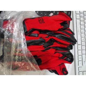 Изображение товара -  Робоча Рукавиця №10 Червона залита чорним, пач.-12пар.