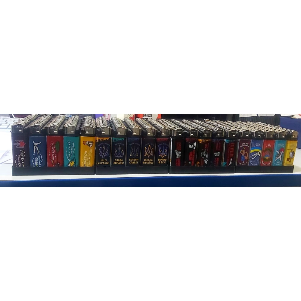 Запальничка “Neon“ 2A “Все буде Україна“ кольорова кремній, пач.50шт.