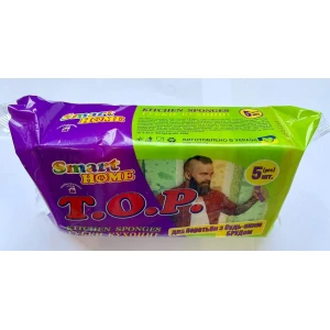 Изображение товара -  Губка кухонна 5шт.“Smart Home“ ящ. 50 шт. T.O.P.