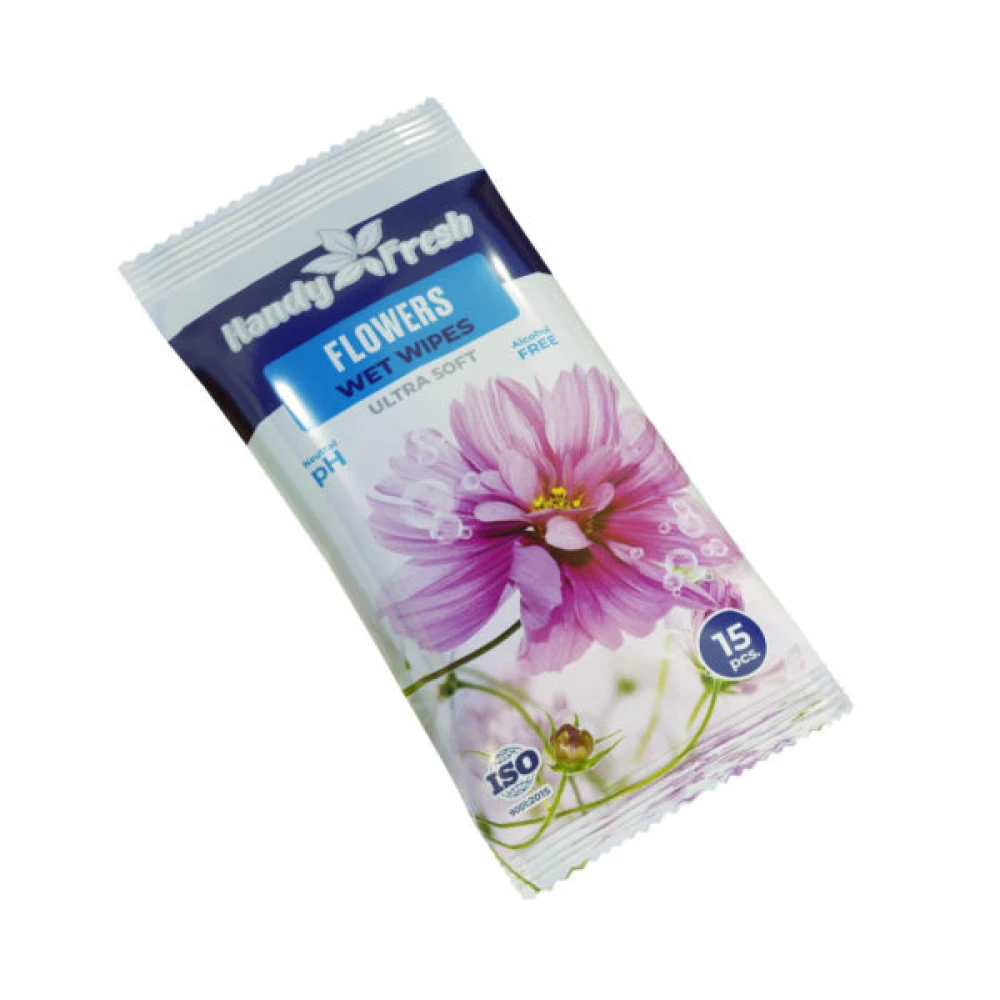 Волога серветка “Handy Fresh“ 15л. Квіти ящ.180шт.