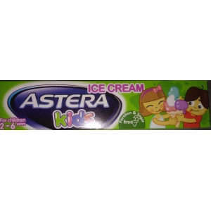 Изображение товара -  Дитяча зубна паста Astera  KIDS зі смаком морозива 50мл.