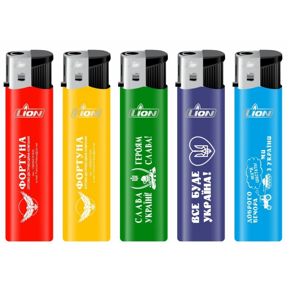 Запальничка “Lion“ Патріотична, пач.-25шт. Якісна