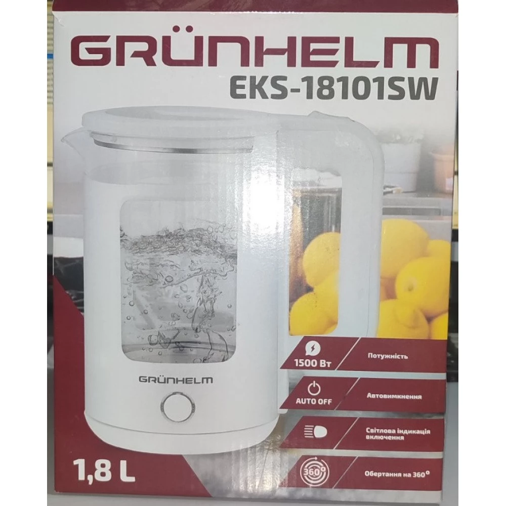 Електрочайник GRUNHELM -EKS-18101SW 1500Вт 1,8л (білий)