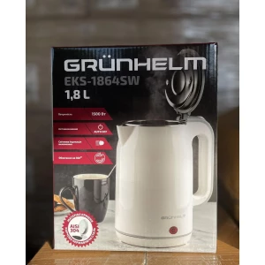 Изображение товара - Електрочайник GRUNHELM EKS-1864SW (білий) 1,8л, 1500 Вт, дисковий