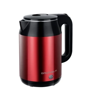 Изображение товара -  Електрочайник GRUNHELM EKS-1921R метал (червоний) 1,8л, дисковий 1500 Вт