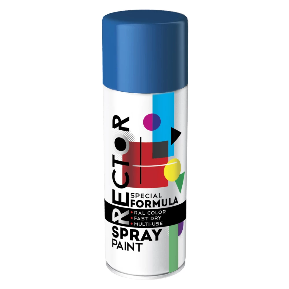 Емаль Rector універсальна 5002 синій глянець в аер. упак, 400мл.