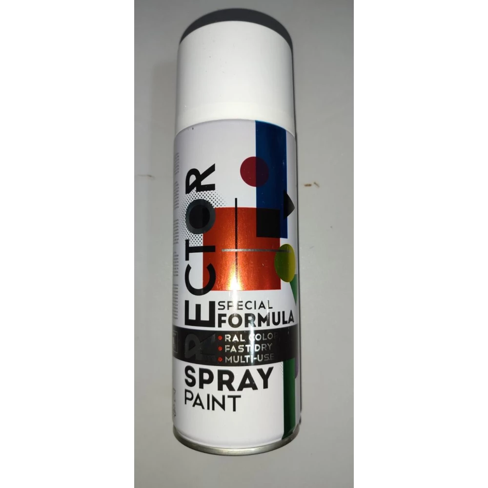 Емаль Rector універсальна 9010 білий  глянець в аер. упак, 400мл.