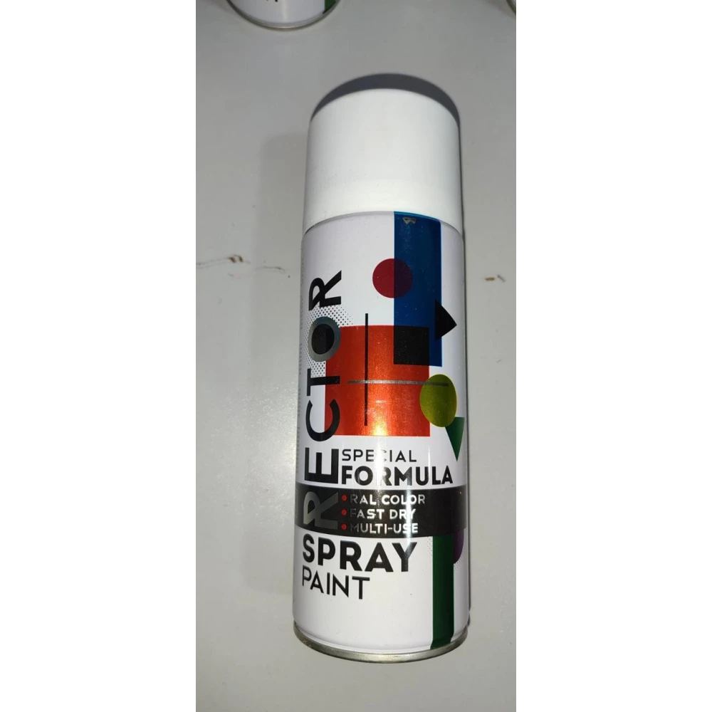 Емаль Rector універсальна 9010 білий мат в аер. упак, 400мл.