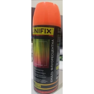 Изображение товара -  Емаль універсальна акрилова флуоресцентна Помаранчевий  гл.400мл.UNIFIX