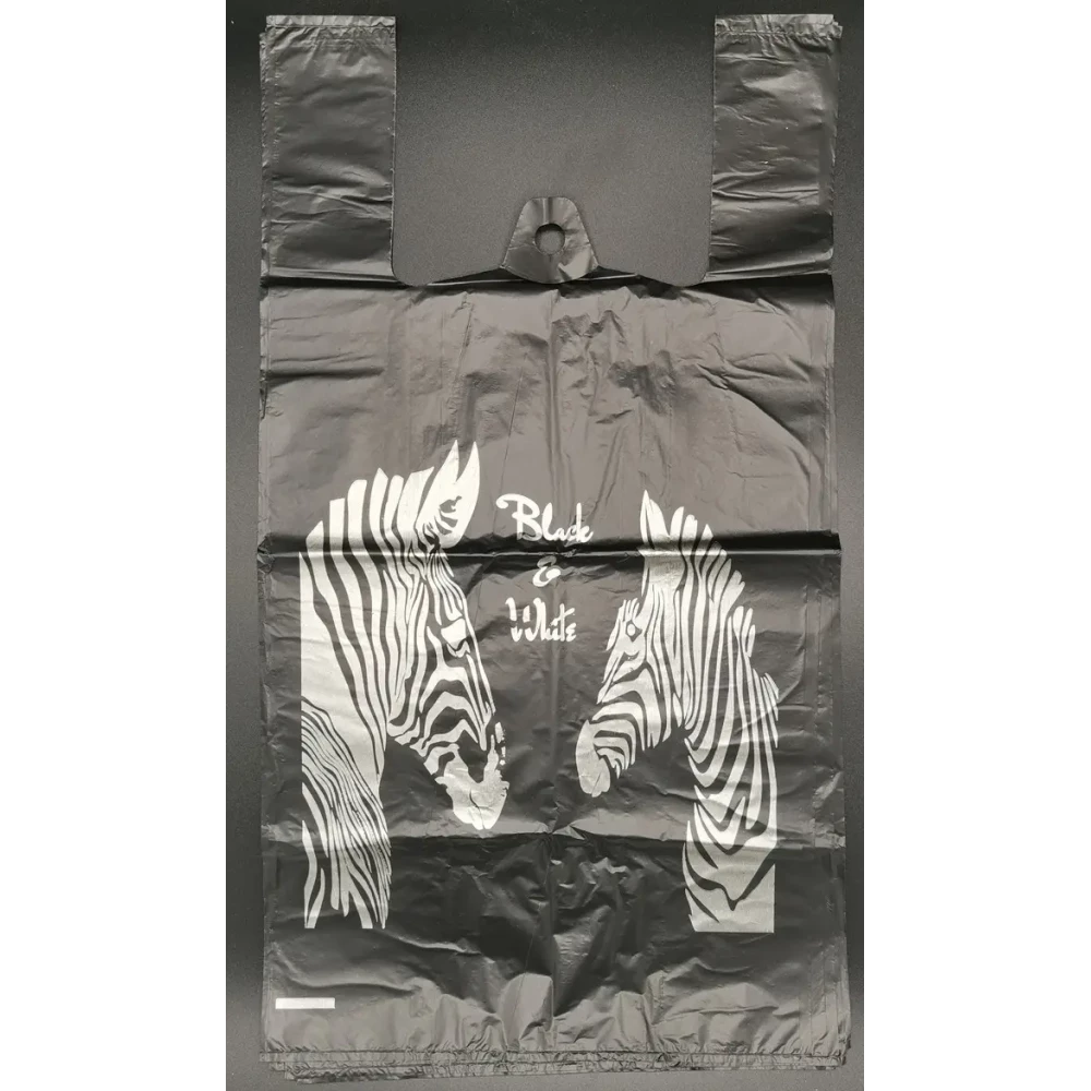 Майка Зебра Чорна 30*58 , ящ.-1000шт.