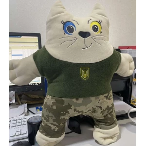 Изображение товара -  Подушка декор “Котик-патріотик“