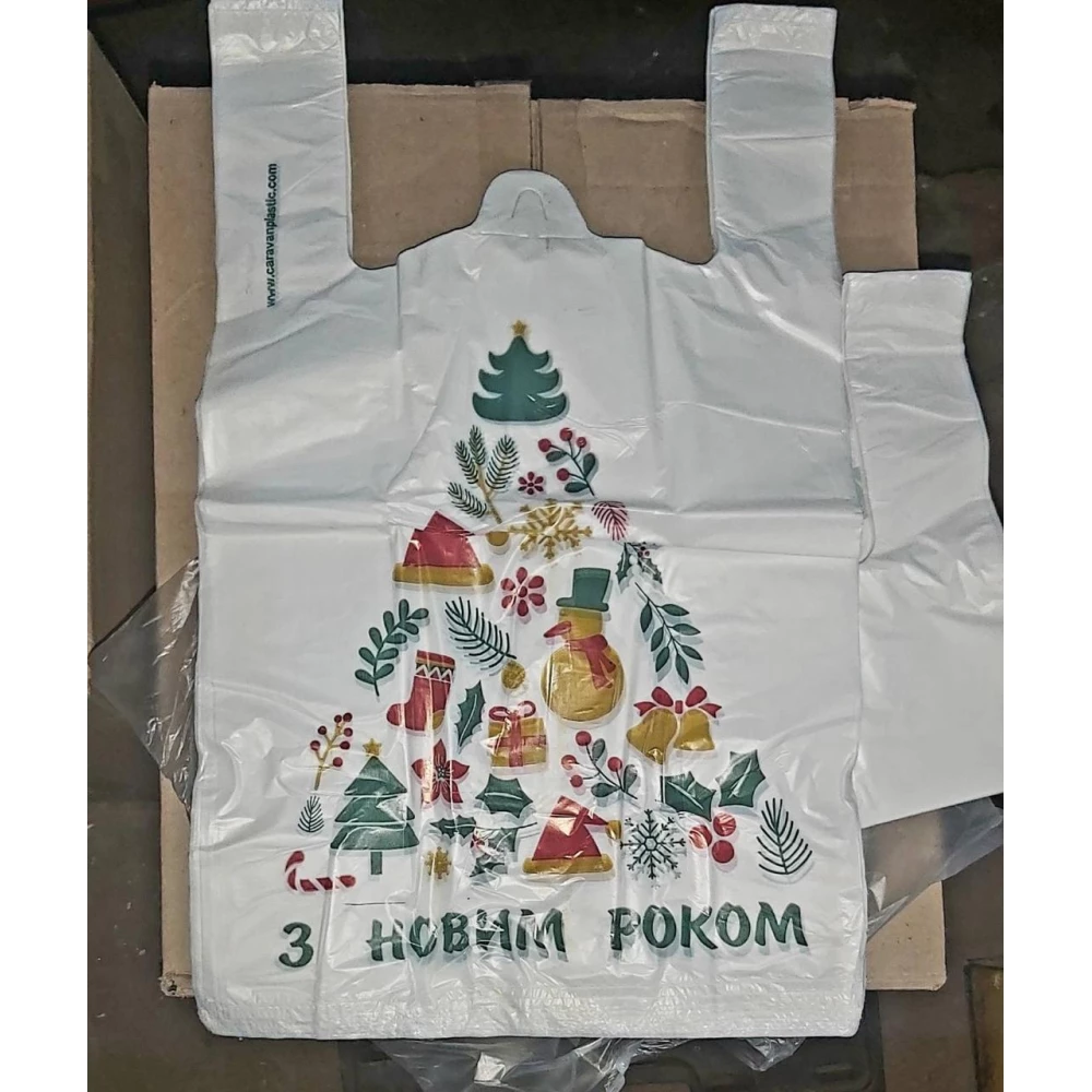 Майка Караван 30*50 Новий рік, пач.-100шт., міш.-2500шт