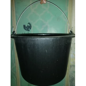 Изображение товара -  Відро Чорне Залізна ручка 12л.
