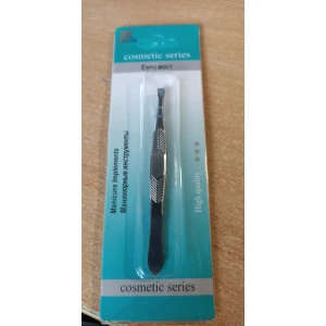 Изображение товара -  Пінцет РТ-2  манікюрний сталь на листі, уп.-12шт.