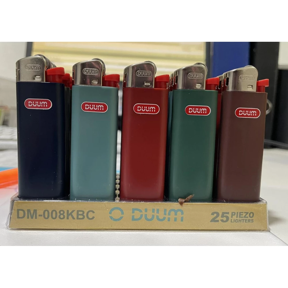 Запальничка кремнієва DUUM DM008КВС Кольорова  .уп.25шт.