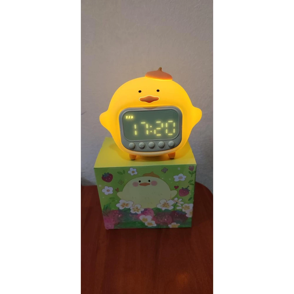 Світильник Качка годинник-будильник