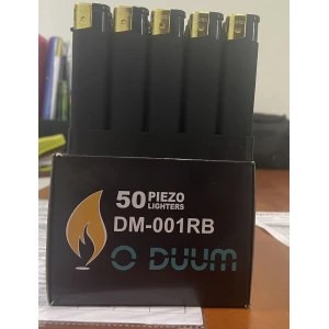 Изображение товара -  Запальничка п`езо DUUM DM001RB Чорна гума .уп.50шт.