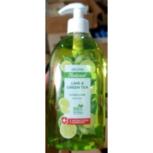 Изображение товара -  Рідке мило AROMA Лайм+чай  (500мл.)
