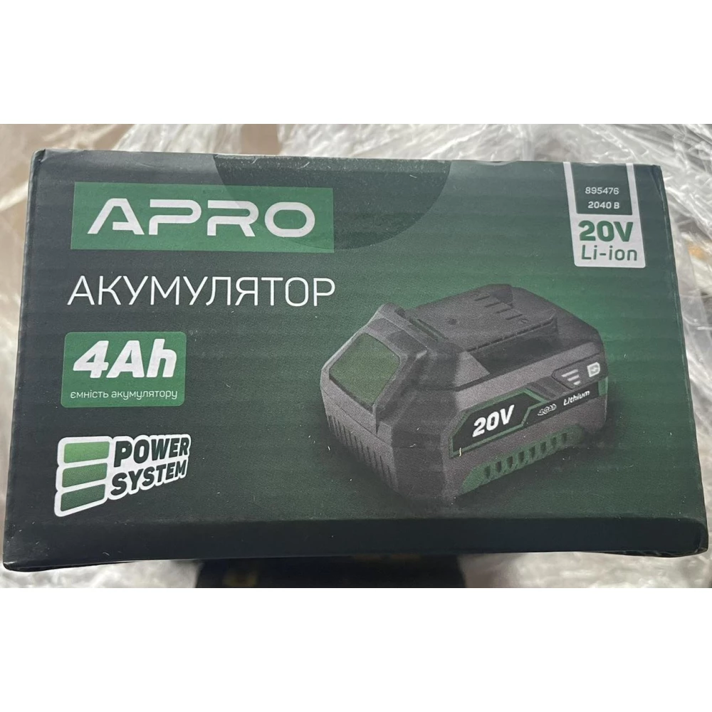 Акумуляторна батарея APRO 2040В 320 В 4 А