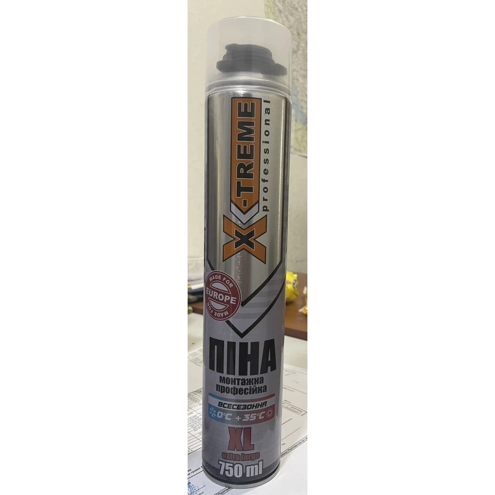 Піна монтажна багатоцільова  XL 750мл.X-TREME