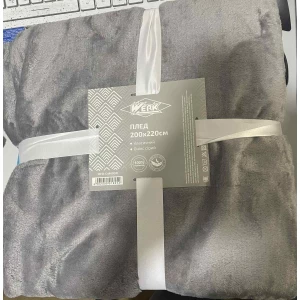 Изображение товара -  Плед класчний 200х220см “Сердолік бежевий“ WFB-4400BG (WERK)