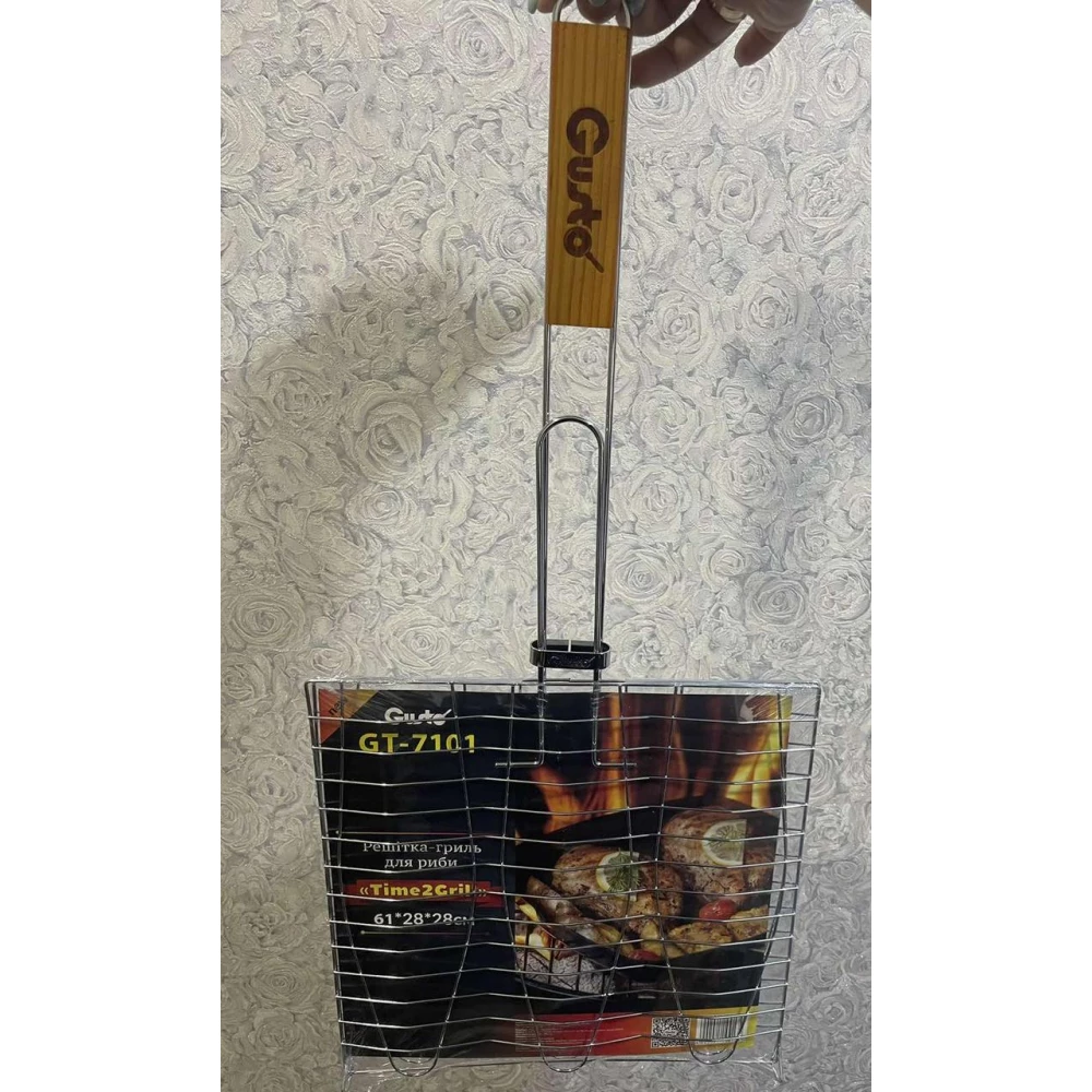 Решітка-Гриль “Time2Grill“ для риби Gusto 61*28*28см GT-7101