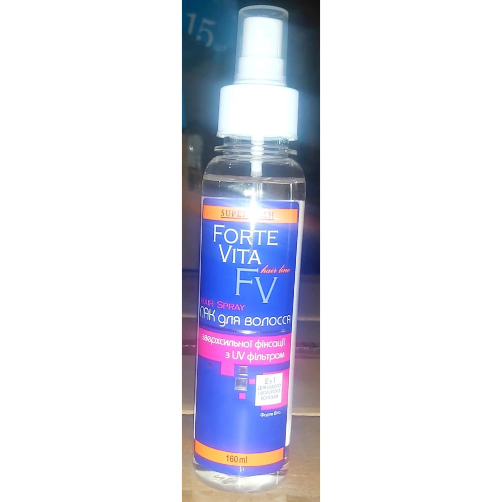 Лак д/в Forte Vita лінії Master Lux зверхсильної фіксації з UV-фільтром 160 мл