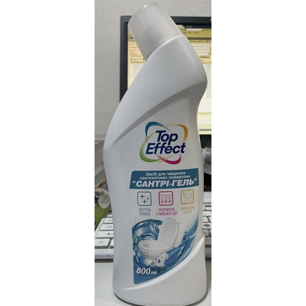 Засіб для чищення сантехніки “Сантрі-гель“ 800мл.TopEffect