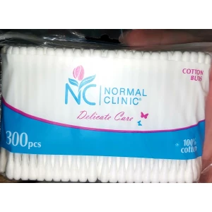Изображение товара -  Ватні палички NORMAL cliniс - 300 шт. в ZIP упаковці (6шт.-пач,36 шт/ящ)