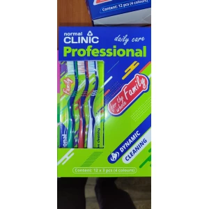 Изображение товара -  Зубна щітка normal CLINIC Professional medium 1+1+1  (середньої жорсткості)