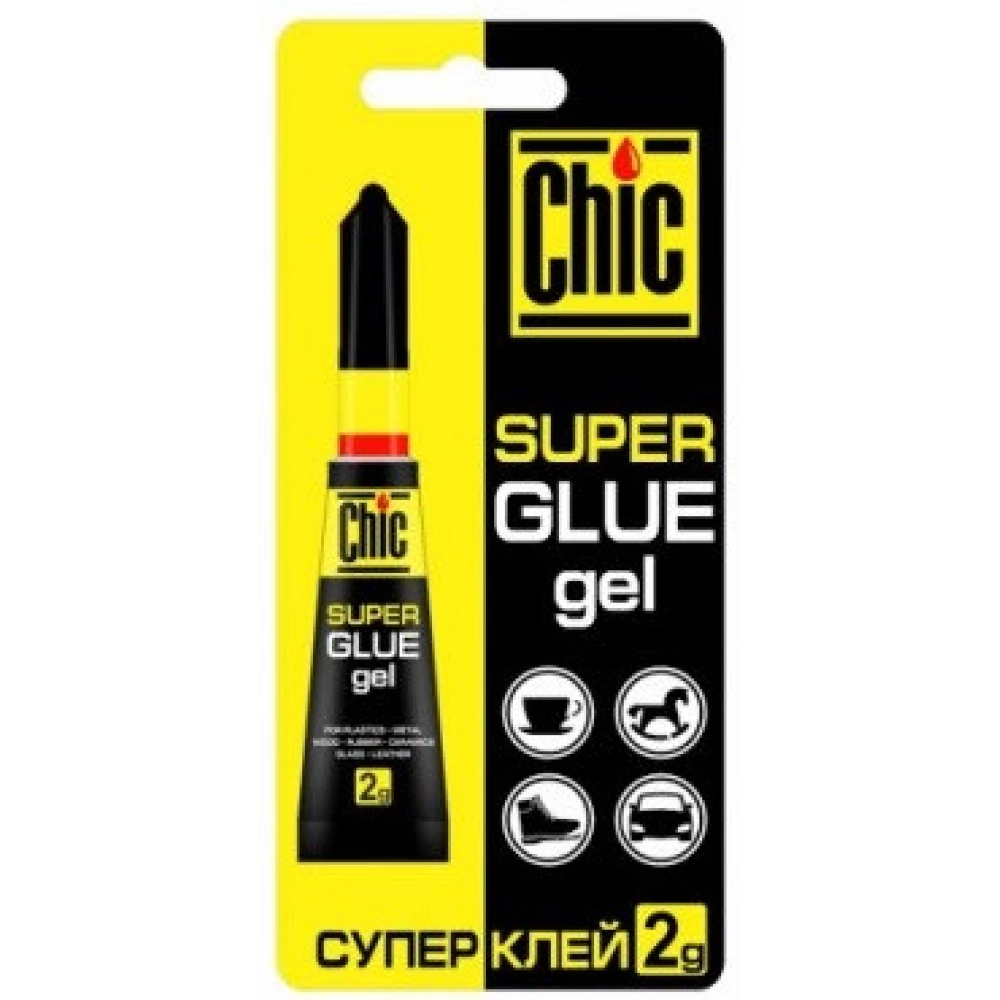Суперклей Chic Блістер - ГЕЛЬ 1шт., пач.-24шт.