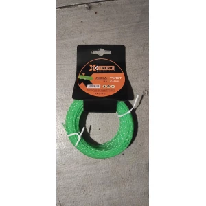 Изображение товара -  Ліска до мотокоси X-TREME 2,0мм*15мTwist (кручений квадрат, картон, діаметр 2,0мм, довжина 15мзелена