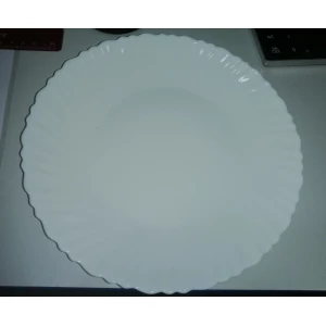 Изображение товара -  Тарілка обідня Vittora Хвиля біла 220мм, пач.-12шт. VТ-1220W