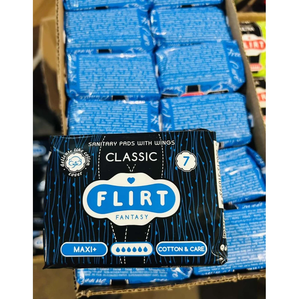 Fantasy Flirt прокл для крит. днів classic — cotton&Care — 6 крапель, 280 мм уп.=7 шт.