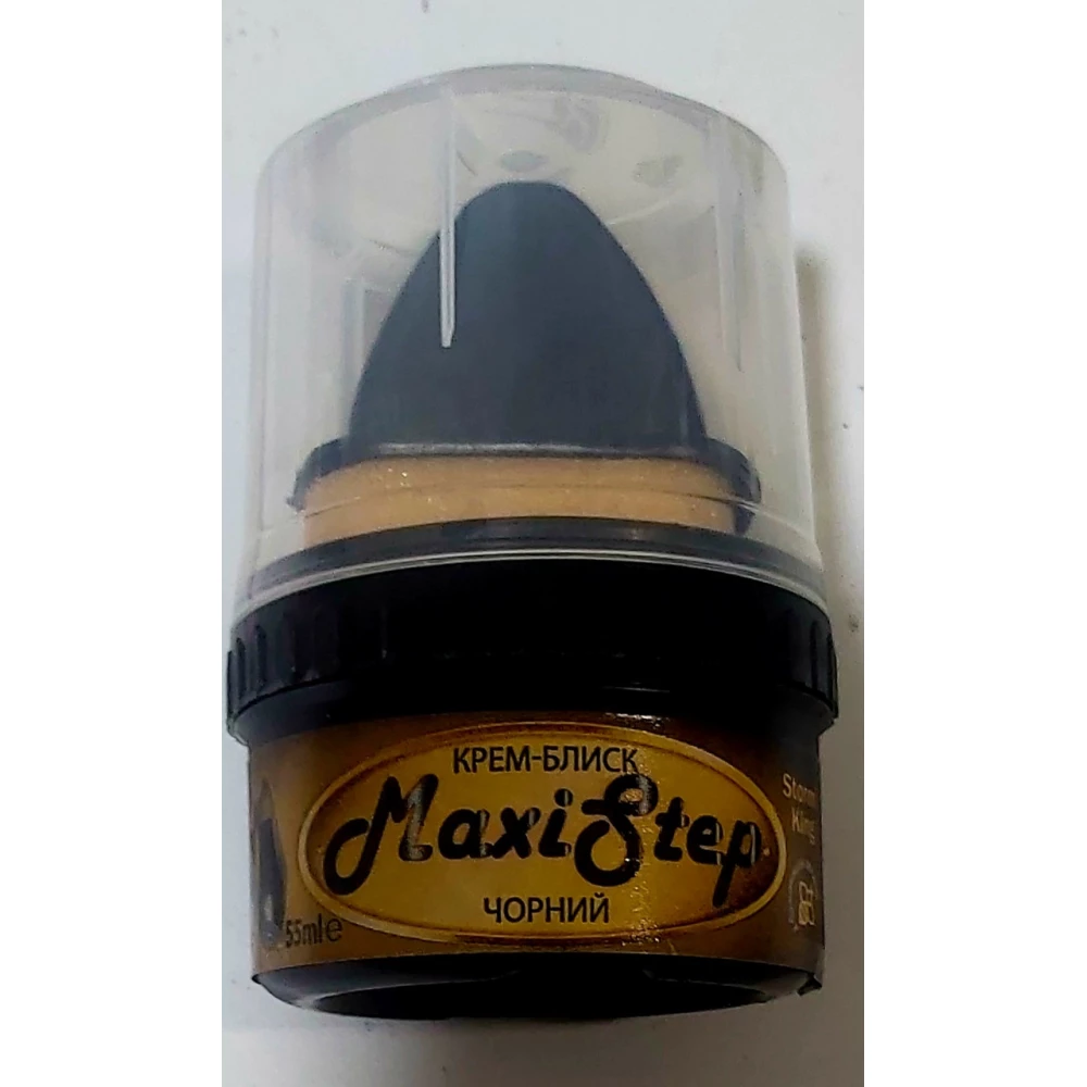 Крем з губкою “Maxi Step“, Чорний, уп.-12шт