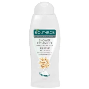 Изображение товара -  Крем-гель для душу BIOLINELAB “Вівсяне молоко“ 400 мл.