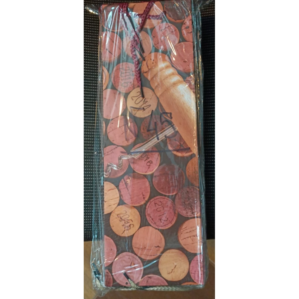 Подарунковий пакет пап. No 45 12*36 см для пляшки пач.-12шт.