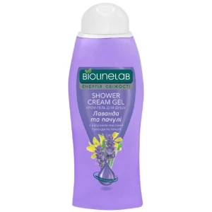 Изображение товара -  Крем-Гель для душу BIOLINELAB “Лаванда та пачулі“ 400мл. ящ.20шт.
